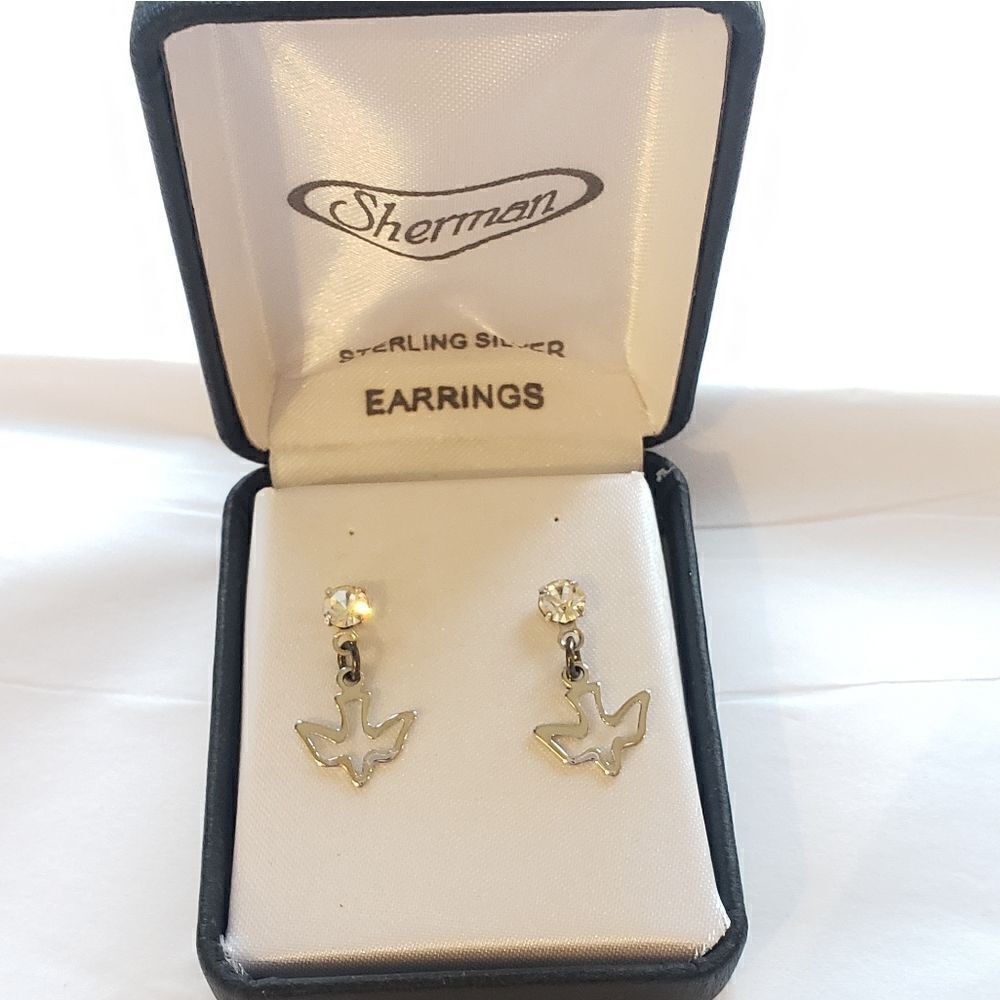 Sherman Sterling Silver Earrings